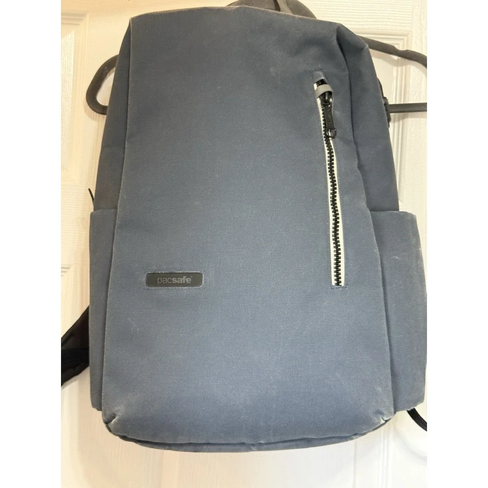 Pacsafe Intasafe Anti Theft Backpack 20L Laptop Bag Blue 18.5